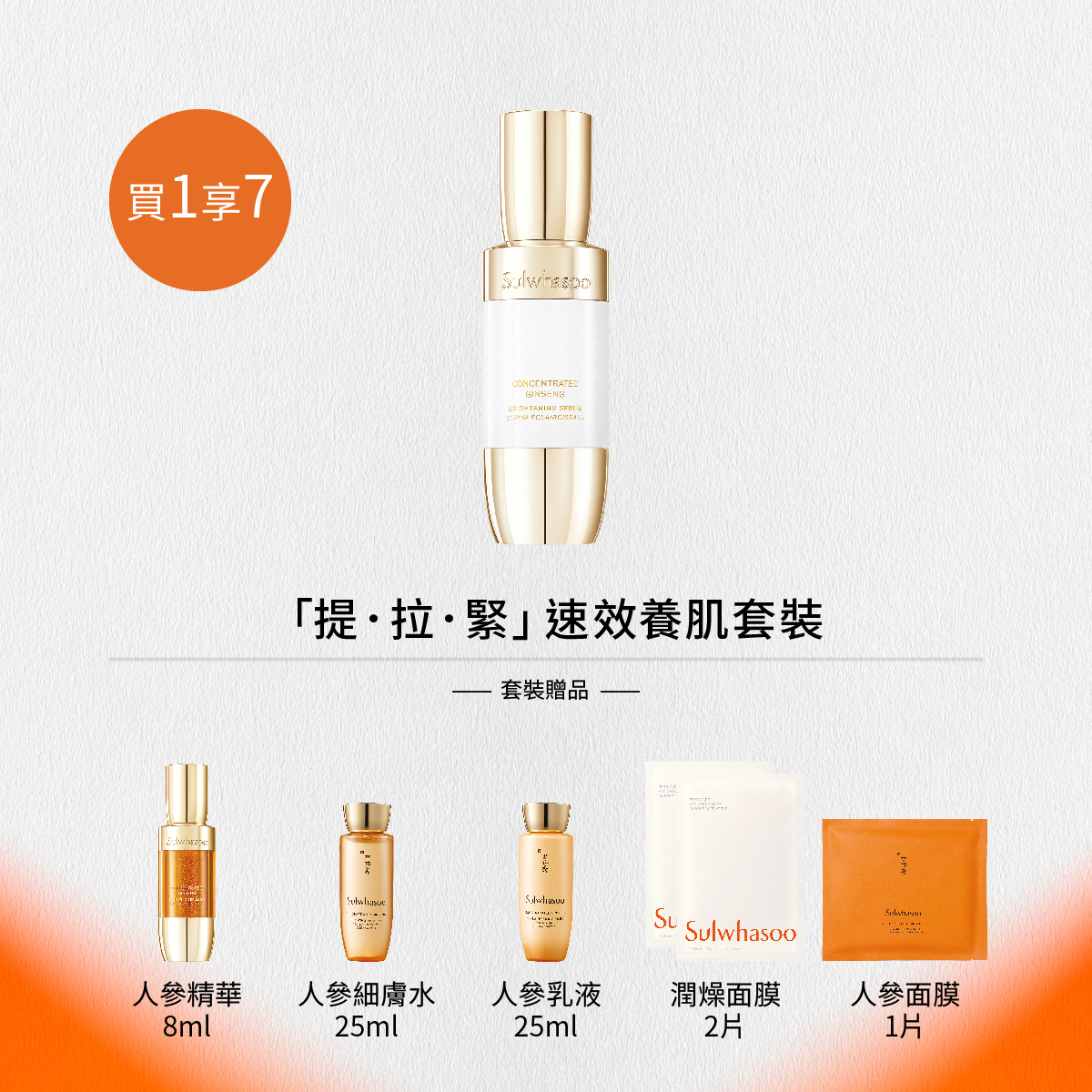 緊緻透亮3層肌50ml套裝  (價值HK$2,335)