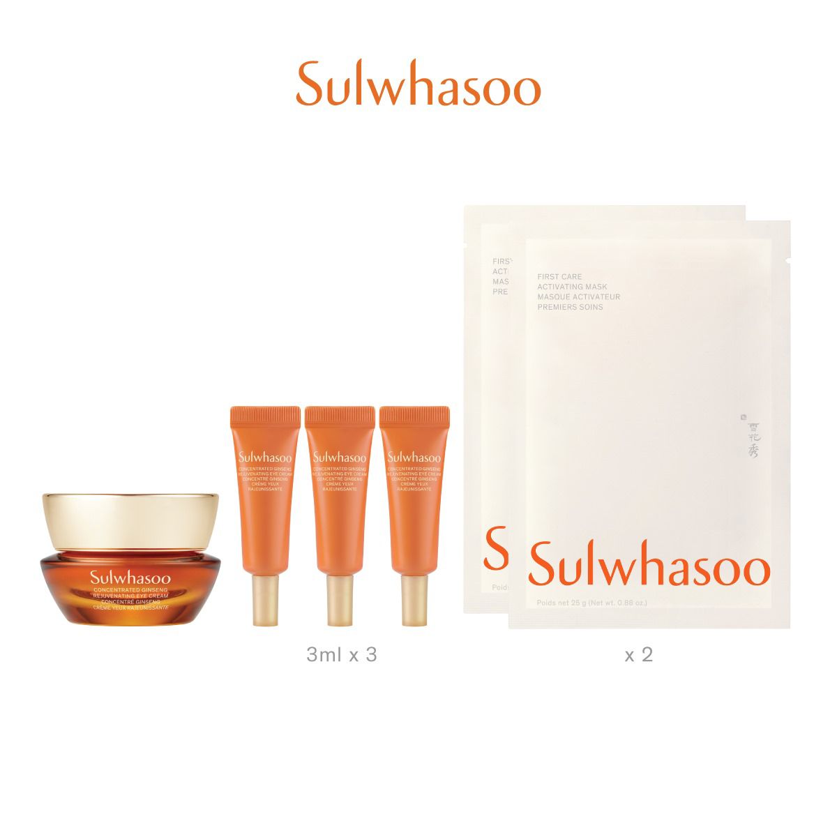 Concentrated Ginseng Rejuvenating Eye Cream Set (Value:HK$1,455)