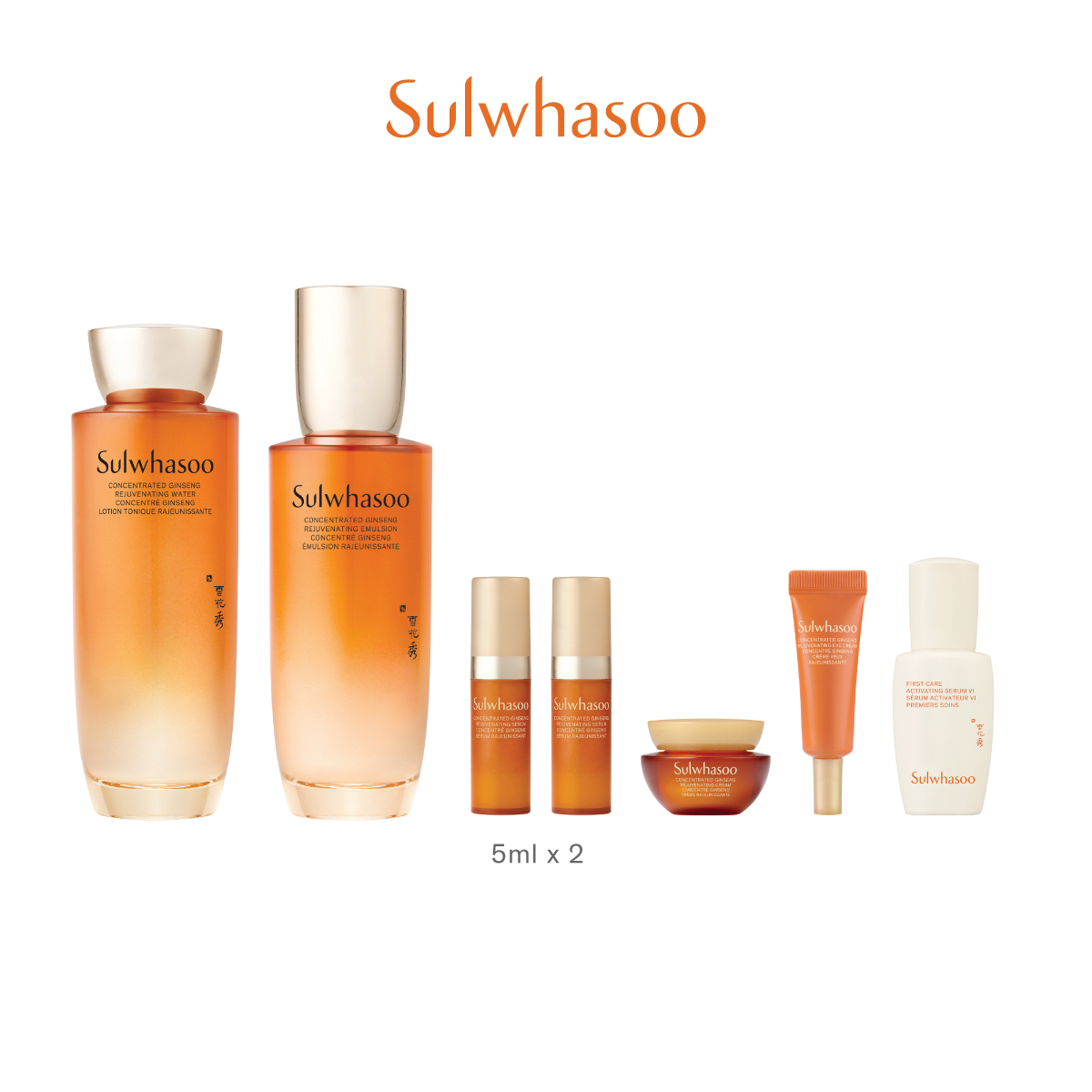 Concentrated Ginseng Rejuvenating Water & Emulsion Set(Value:HK$2,205)