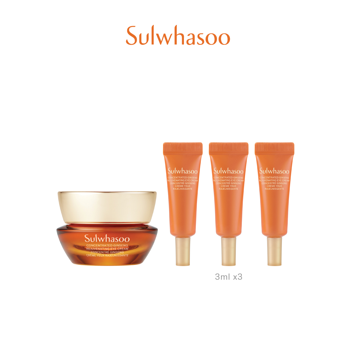 Concentrated Ginseng Rejuvenating Eye Cream 15ml Set