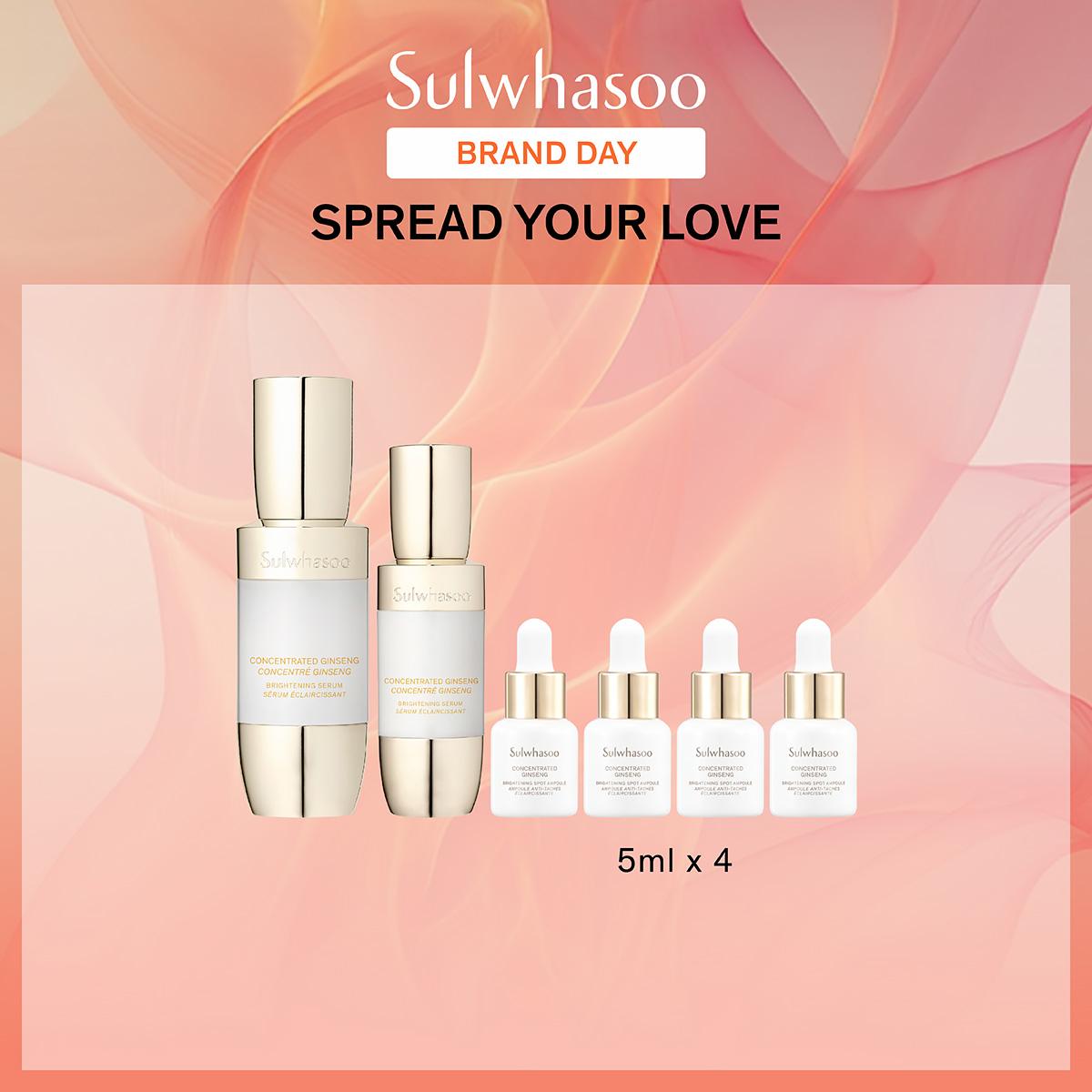 【Spread Your Love 限定】秋冬煥白雙精華x安瓶套裝(價值HK$2,205)