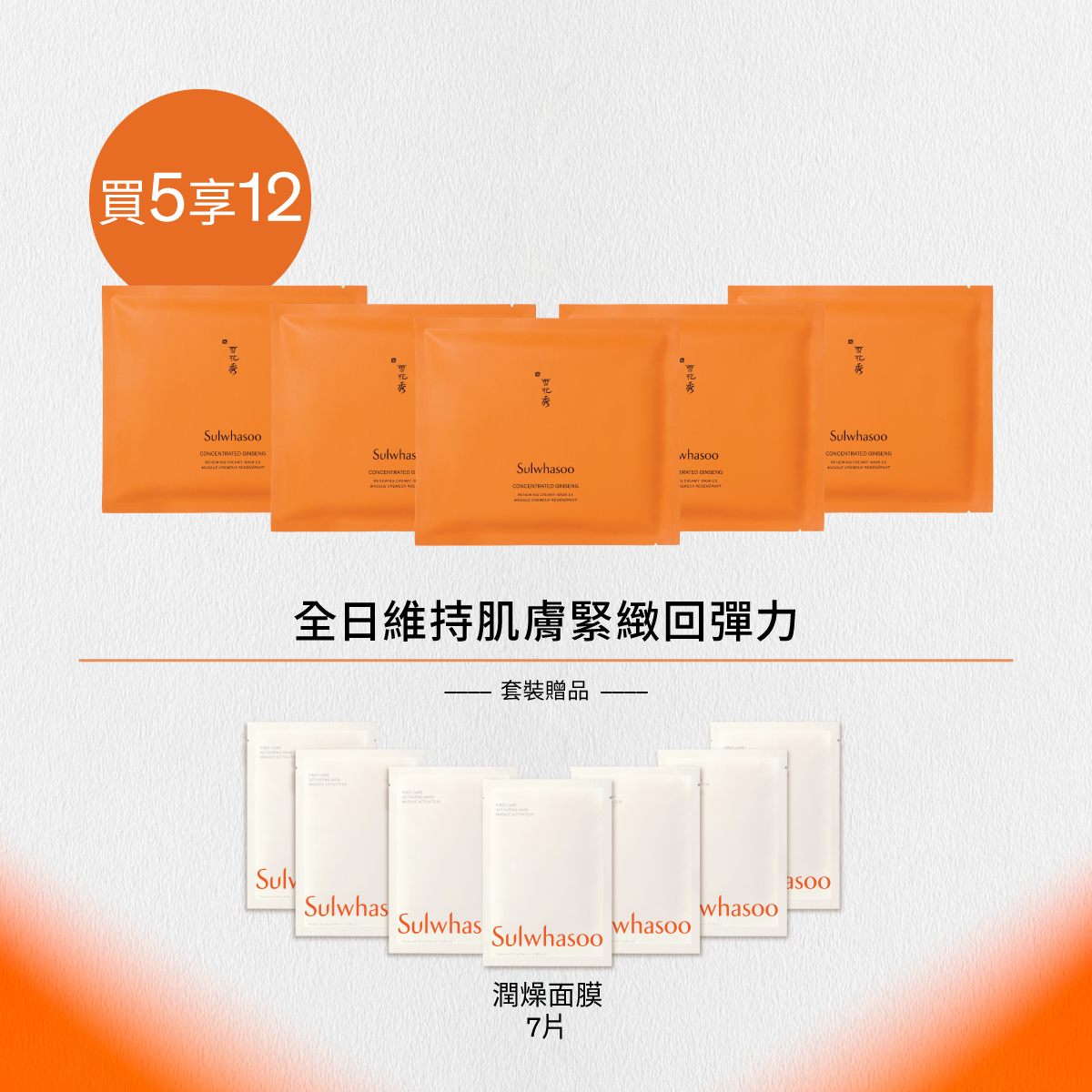 First Care Activating Mask & Concentrated Ginseng Renewing Creamy Mask EX Set